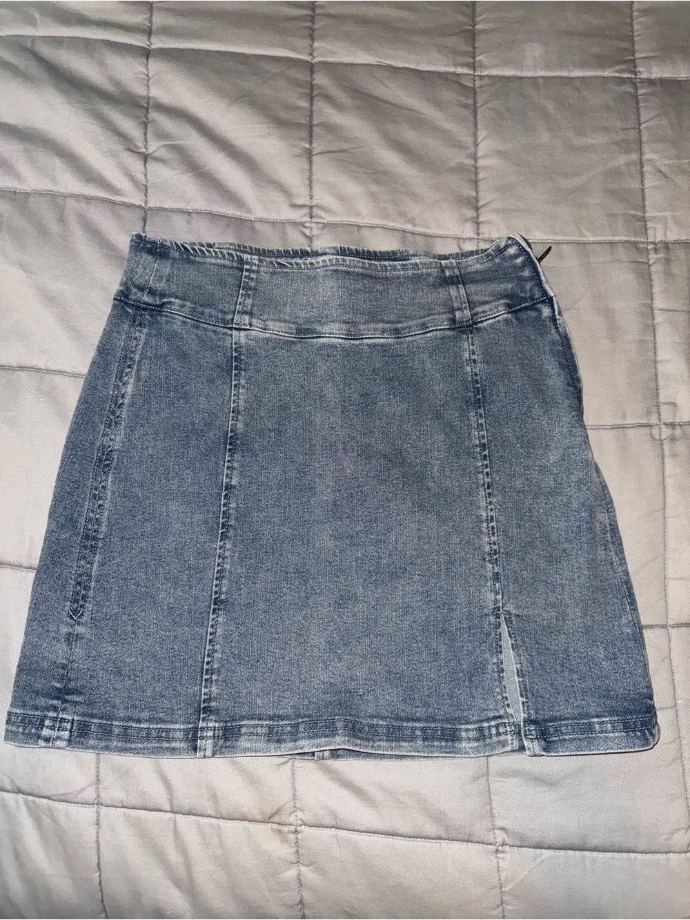 Pink Lily Denim Mini Skirt
